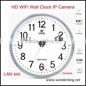 2015 hotsale 1080P wifi wireless hidden wall clock with a vide camera wall clock hidden camera dvr