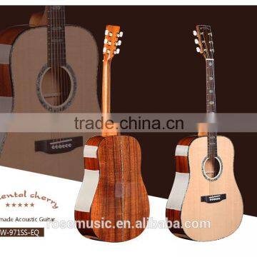 41inch the best quality handmade acoustic guitar with pickup and guitar bag (W-971SS-EQ)
