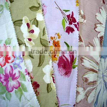 Line Cotton Printed Pattern Fabric