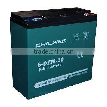 Chilwee MF Silicone gel battery 12V20AH/2HR High Power for electric scooter