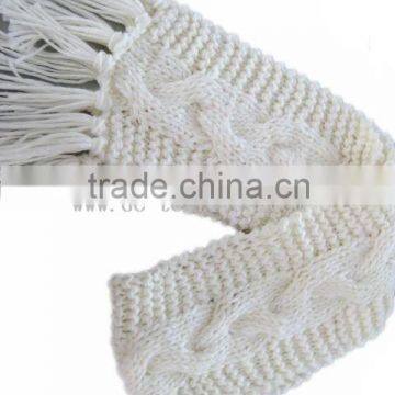 winter chunky cable knit scarf