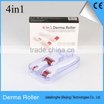 Latest 1200/720/300 titanium Needles 4in1 derma roller skin roller