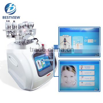 Body Contouring Portable Ultrasonic Cavitation Vacuum RF Multipolar Wrinkle Removal RF Body Slimming Machine Skin Rejuvenation