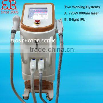 Female Multifunction 808nm Diode Laser+E-light IPL Machine Portable