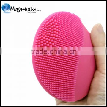 HOT sale Silica gel wash face machine facial skin cleansing virbration rechargable devices