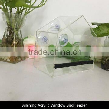 Wholesale Window Bird Feeder by Yellow Beaks - High-Quality Clear Acrylic Bird Feeder with Strong All-Weather Suction Cups