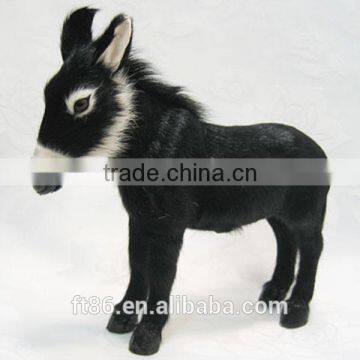 Walking Donkey Garden Decor Christmas Fake Fur Real Donkey