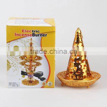 2016 new dubai golden flash incense burner with magnet