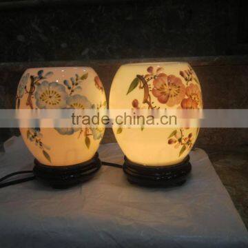 Luxurious item essential oil lamp with beautiful flower pattern from Vietnam