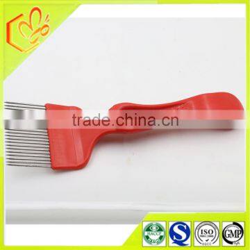 export beekeeping equipment stainless steel uncapping fork with straight/bend needle 21pin