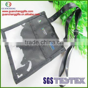 OEM neck lanyard with id card holder conference pouch