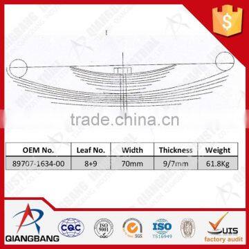89707-1634-00 Oem Suspension Leaf Spring for JAPAN AUTOMOBILE