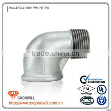 hdpe 150lbs screwed pipe fitting 90 degree elbow reducing