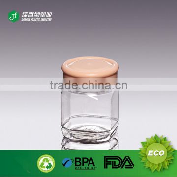 empty clear transparent plastic jar