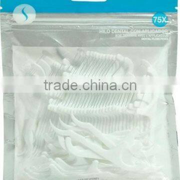 75 pcs dental floss toothpick