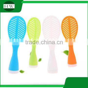 Kitchen accessories creative multipurpose plastic long handle tumbler tree leaf stand shovel ladle scoop rice spoon