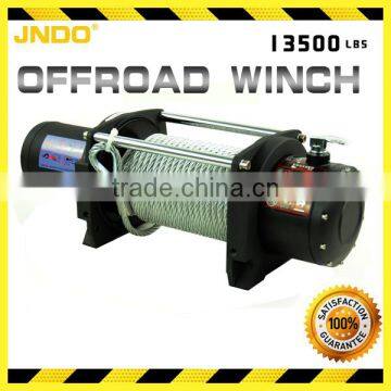 Strong and durable 6124 kg/13500lbs winch with comes with steel and galvanized fairlead