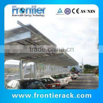 solar aluminum carport waterproof with solar panel as roof