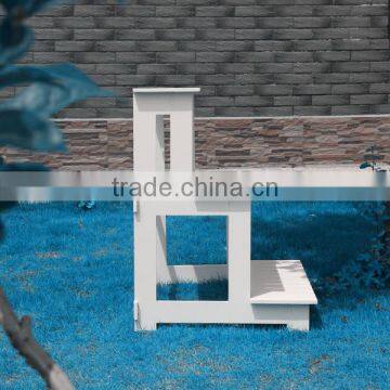 Wood Plastic Flower Pot Stand photo-2