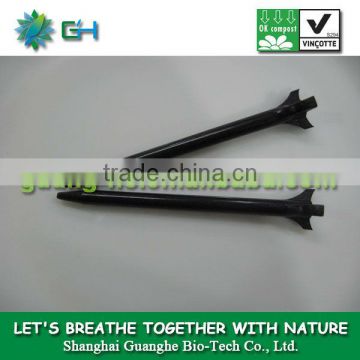 100%biodegradable non-pollution PLA material bulk black pla golf tee