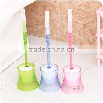 Q096 Family Bathroom Curved Handle Toilet Brush With Holder photo-3