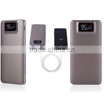 High Quality 10000mAh Leather Finish Smart Power Bank With LCD Display photo-3