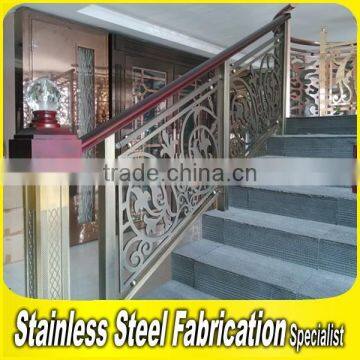 Interior Antique Bronze Decorative Railing Design Bronze Stair Handrail