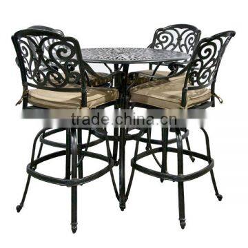 Counter Height Dinning Table Swivel Patio Counter Stool Bar Table Set