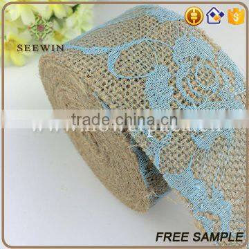 Trendy High Quality Lace Pattern Jute Ribbon photo-3