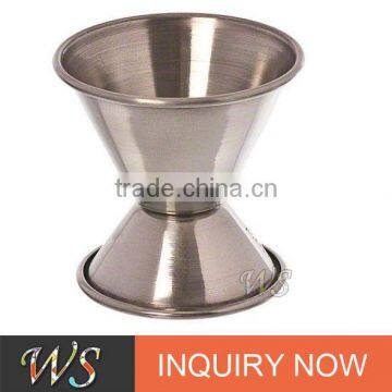 WS-J02 round edge 15/30ml 20/40ml measuring jigger for bartender