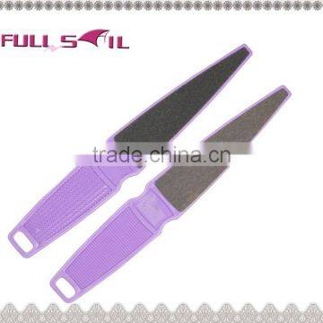 Purple sandpaper foot file,Pointed File,foot file with plastic handle