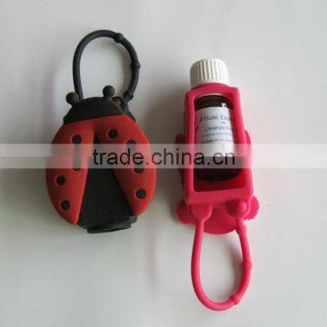 Newest designs silicone perfume bottle case