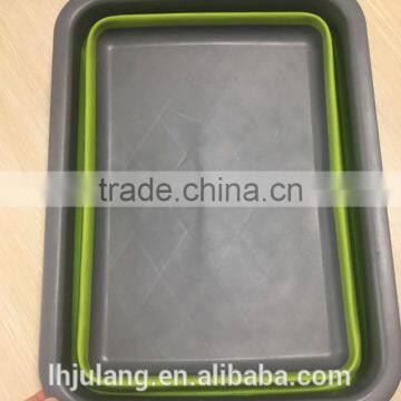 Plastic Foldable Rectangle Basket/ Foldable Rectangle Basket for Houseware