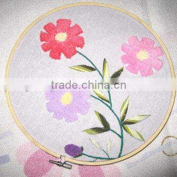 New Products Eco Friendly Circle Round Bamboo Embroidery Frames Loop Embroidery Hoop for Promotional Gifts Made in China photo-2