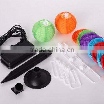 10 Mini Colorful Solar Powered Led Chinese Lantern String Light G0029 photo-2