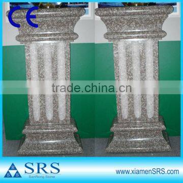 G664 cheap granite stone gate pillar