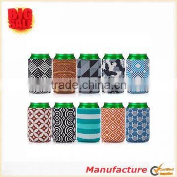 Pattern Beer Can Cooler Sleeves Collapsible Extra Neoprene Insulsted Beer Can Sleeves