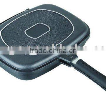 Die-casting Aluminum Non-Stick Double Fry Pan