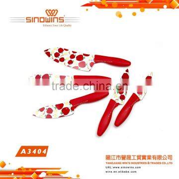 A3404-8 Super Quality 5pcs Stainless Steel Kitchen Knife Set with Non-stick Coating