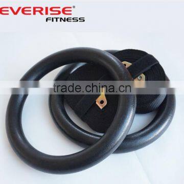 ABS Plastic Gymnastic Rings With Gym Wrist Straps for Strength Training photo-4