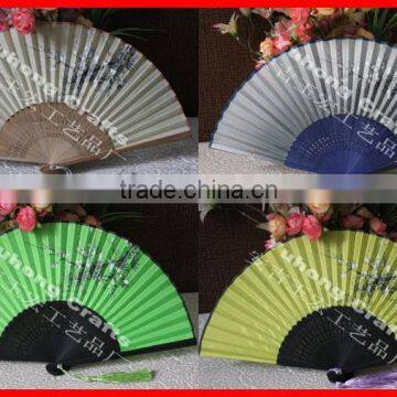Chinese style bamboo fabric fan