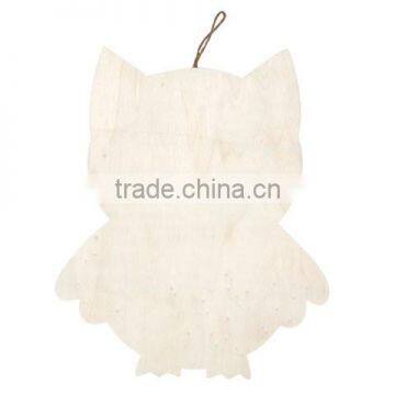 Wooden Owl Plaque with Hanger