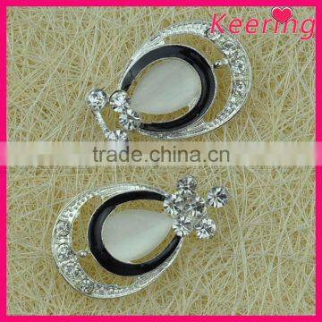 Wholesale acrylic rhinestone metallic button for decoration WBK-1503