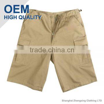 Mens Khaki Cargo Shorts