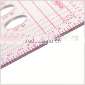 Kearing Flexible Plastic Garment Triangular With Sandwich Line Transparent Scale Ruler With Scales 1/3 &1/4&1/5 #8345 photo-2