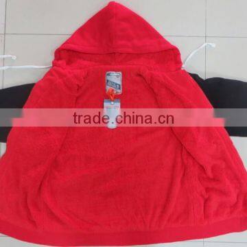 Stock Wholesale Fleece Jacket Sherpa Lined Hooded Fleece Jacket /coat photo-5