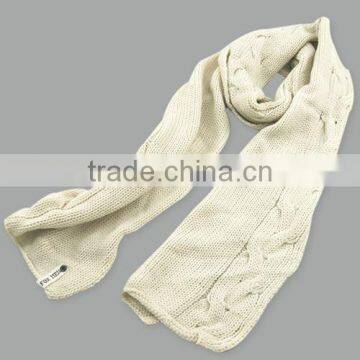 high quality low price 100% wool knitted ladiesy &mens scarf factory