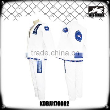 Blank white custom made shoyoroll cut bjj kimono judo uniform