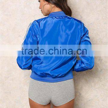 MGOO Custom Oversized Women Fashion Jackets Long Sleeves Casual New Arrival Zip Up Coat 2017 Cheap Price photo-6