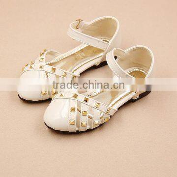 FC11062 Korean 2017 New Style Rivet Flat Girl Sandals Princess Shoes